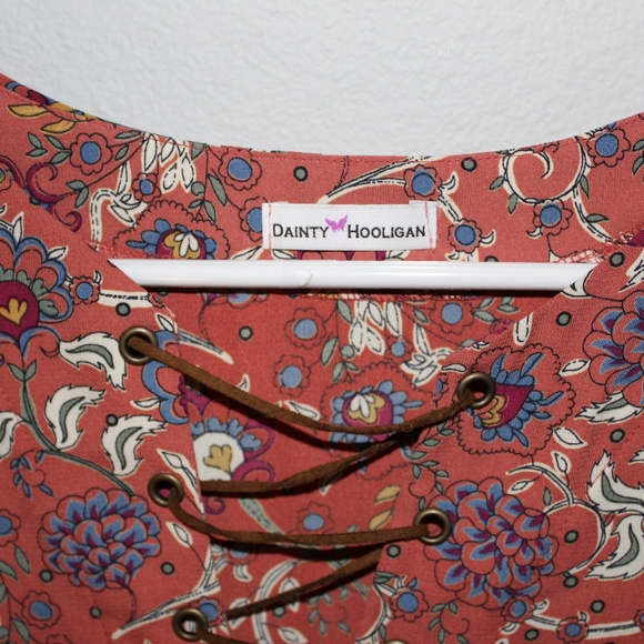 Leather Crisscross Shift Dress - Picture 3 of 6